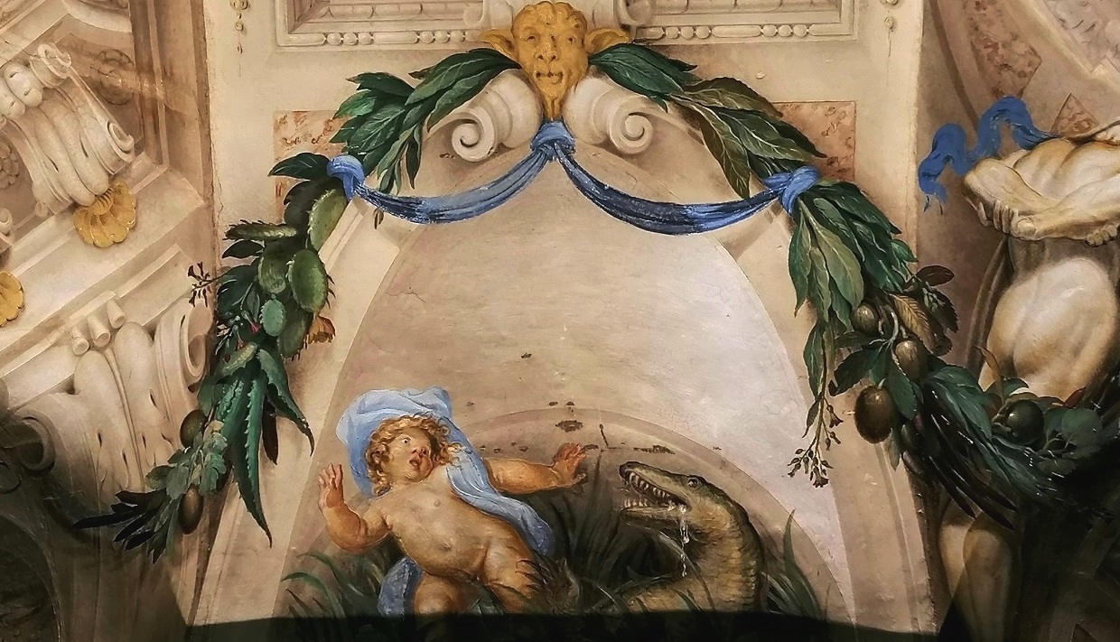 Allegoria dell'America, affresco della sala centrale