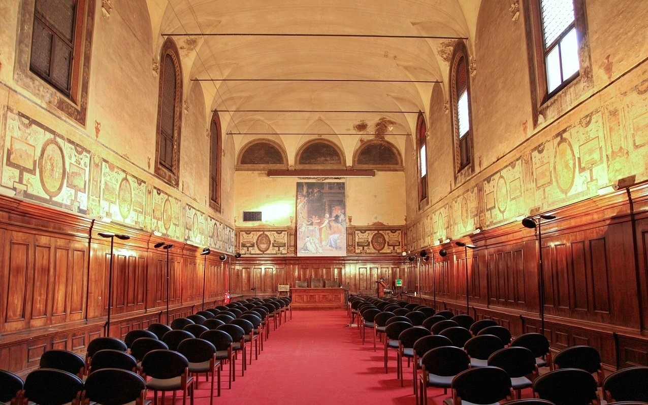 L'antico refettorio del monastero di San Michele in Bosco, ora "Sala Vasari"