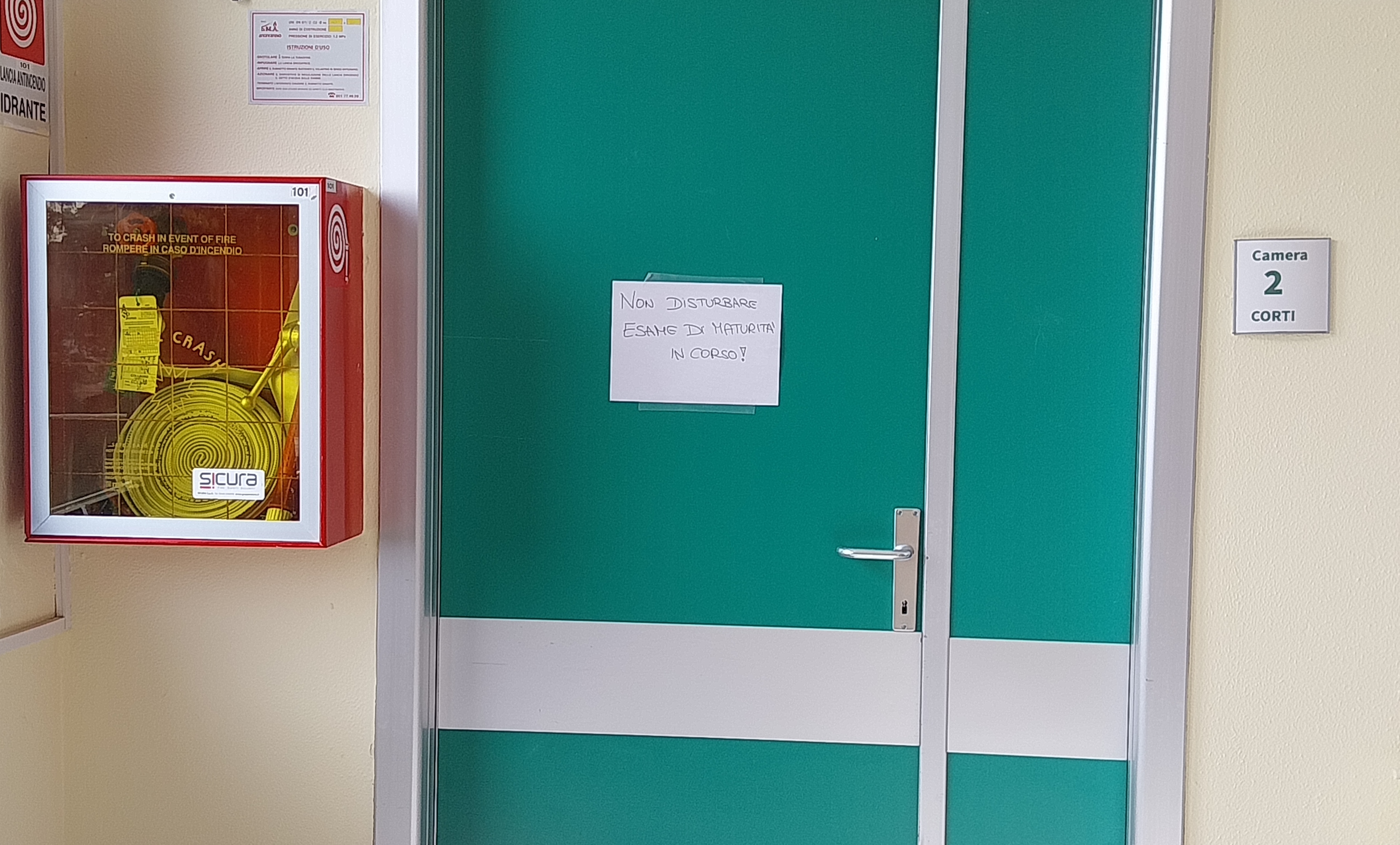 esame maturità in ospedale