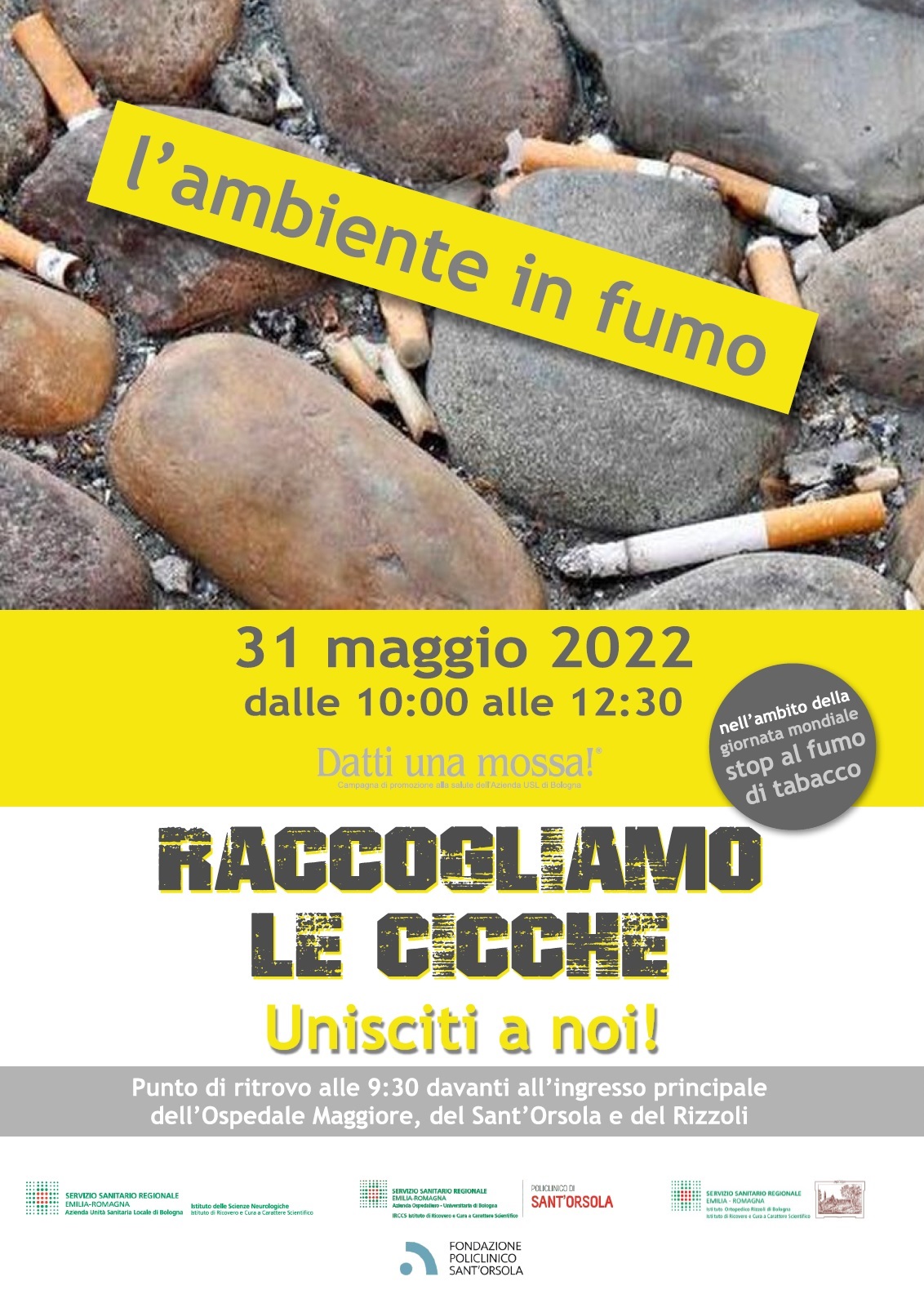 Locandina giornata contro il fumo