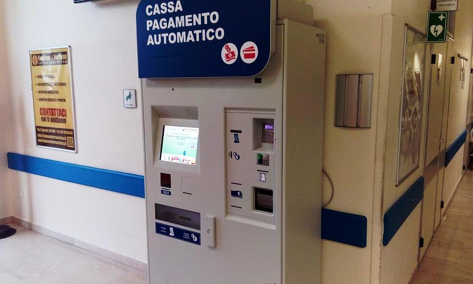 Cassa automatica presso il Pronto Soccorso dell'Istituto Ortopedico Rizzoli