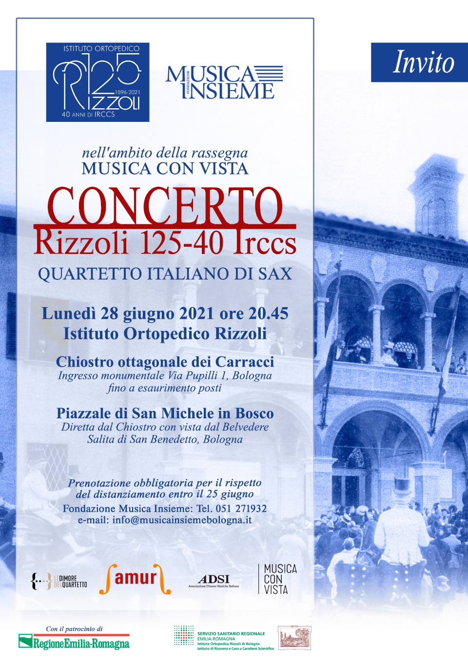 Locandina del concerto 28 giugno 2021